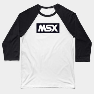 MSX Logo - Vintage Retro Computer Baseball T-Shirt